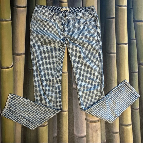 Free People Denim - Free people blue and white Skinny Jeans 25 0